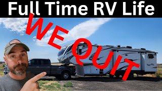 We QUIT Fulltime RV Life  Its For Sale