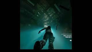 Lara Croft Runs From A Tsunami