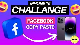 Challange To Buy New IPhone 15 With Facebook Copy Paste Money 2024 Day-1