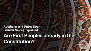 Are First Peoples already in the Constitution?