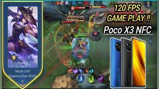 SOLO CLASSİC & FAST FARMİNG + Poco X3 NFC MIUI GT Test Mobile Legends FANNY GAMEPLAY 120 FPS Smooth