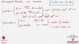 Математика без Ху%ни. Интегралы часть 4. Интегрирование по частям.