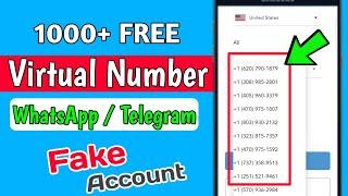 1000+ Free Virtual Number For Whastapp  Telegram   Free Virtual Number  #otpwebsite