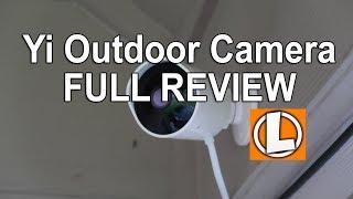 Yi Outdoor Security Camera Review - Unboxing Setup Settings Installation Footage