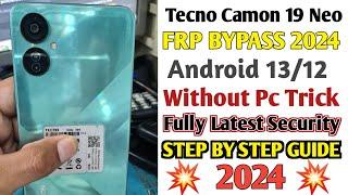 Tecno Camon 19 Neo Android 1314 Frp Bypass Without Pc  Tecno Ch6i Frp Bypass  Tecno Frp Bypass