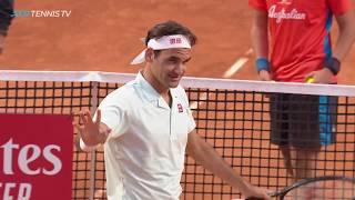 Dramatic Moments at End of Federer vs Coric Match  Rome 2019