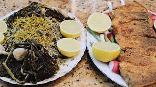 Persian Herb Rice with Whitefish Sabzi Polo ba Mahi - Cooking with Yousef