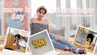 SAB move in day + dorm tour  ballet summer intensive diaries ep.4