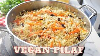 VEGAN AFGHANI PILAFPULAO  Kabuli Pulao Recipe