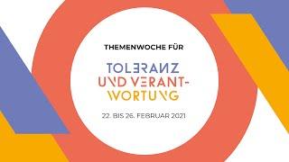 Auftakt zur Online-Themenwoche „Toleranz und Verantwortung“ der ZfA