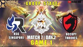 RSG vs Occupy Thrones M4 World Championship   RSG vs OT