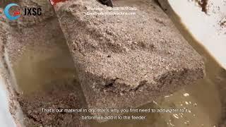 Kaolin clay cleaning test by a spiral sand washer