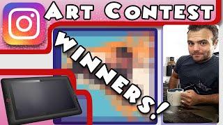 ART CONTEST WINNERS Plus is the intern real??