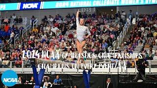 2024 NCAA gymnastics championships champions on every eventAA