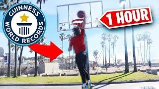 BREAKING THE WORLD RECORD FOR MOST DUNKS IN 60 MINUTES