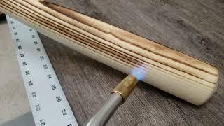 Flame Tempering an Ash Bat