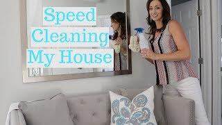 Power Hour Cleaning  Speed Cleaning My House + Fast Cleaning Tips