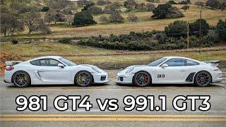 2016 Porsche Cayman GT4 vs 2015 Porsche 911 GT3 - Head to Head Review