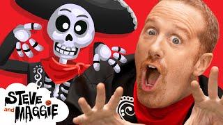 Finger Family Happy Halloween Costume Story for Kids with Steve and Maggie  Halloween Maggie Magic