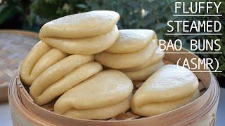 No Music ASMR Steamed Bao Buns  ASMR Cooking