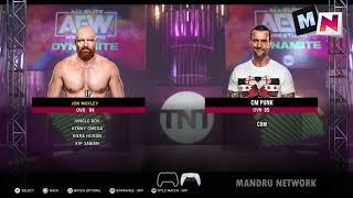 AEW Video game  Main Menu + Roster  for PS4 PS5 and X box One Prediction