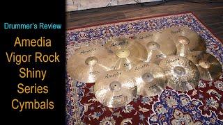 Serious Cymbals At A Sensible Price  Amedia Vigor Rock Shiny Series Cymbals  Full Review & Demo