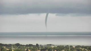 Waterspout over Lake Pontchartrain on Thursday July 11 2024
