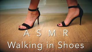 ASMR  Walking in Shoes  High Heels Block Heels Kitten Heels Flats No Talking