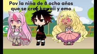 Pov la niña de 8 años que se cree kawaii y emo xd