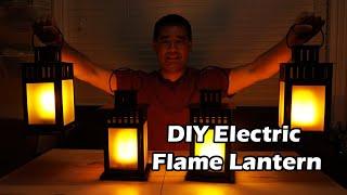 DIY Electric Flickering Gaslight Lantern Build  Faux Candle