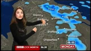 Keeley Donovan on Look North - hottest weathergirl ever? BBC1 29.11.10