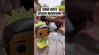 Tiana rides SPLASH MOUNTAIN at Disneyland 🪵️  #shorts #disneyland #disneyparks #disney