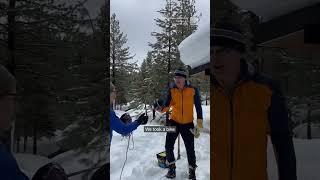 Removing feet of California snow requires some imagination  #shorts #newvideo #trending #subscribe