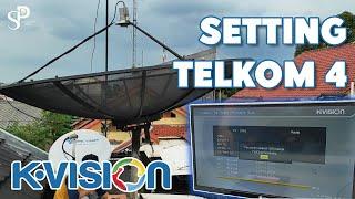 Cara Setting & Scan Parabola Telkom 4 C Band Menggunakan Receiver Kvision Di 2024