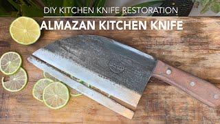 DIY KNIFE RESTORATION - Almazan Kitchen chef knife-second life after 2 months