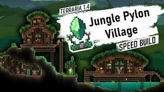 Jungle Pylon Village Speed Build - Terraria 1.4