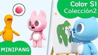 Aprende los colores con MINIPANG  Color S1 Colección2  MINIPANG TV 3D Play