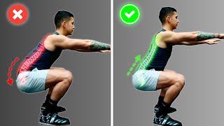 How To Squat Properly 3 Mistakes Harming Your Lower Back FIX THESE