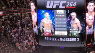 Reupload UFC 264 walkouts introductions and full fight inside arena @ T-Mobile Arena