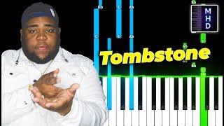 Rod Wave - Tombstone Piano Tutorial Easy