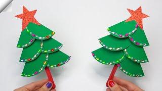 DIY christmas tree  Christmas paper crafts 2024  Christmas tree easy