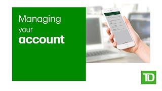 Managing your direct investing account with the TD app