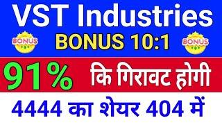 vst industries बोनस का सच. vst industries share latest news. vstind share latest news. bonus & split