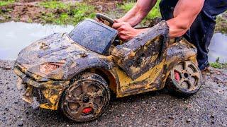 Lamborghini Aventador - Restoration Abandoned Kids Car