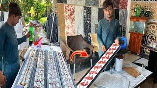 Amazing Workers How To Manufacture Glittering Marbles Structures & Borders