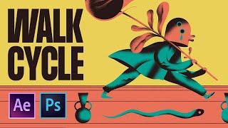 Walk Cycle in After Effects & Photoshop  Motion Design Workflow