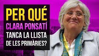 Per què Clara Ponsatí tanca la llista de les Primàries?