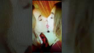 Lesbian College GIrls Share A Passionate Kiss