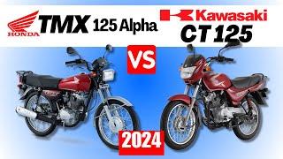 Honda TMX 125 Alpha vs Kawasaki CT125  Side by Side Comparison  Specs & Price  2024