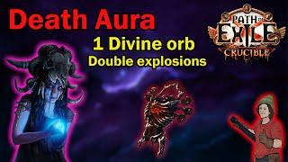Death Aura Low Budget - Сrazy Explosions  Path of Exile Crucible 3.21